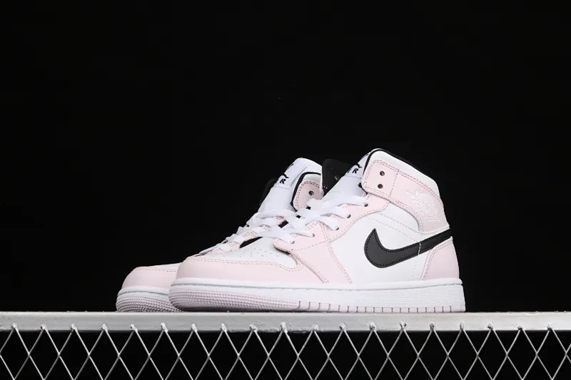All categories Air Jordan Jordan series basketball shoes Air Jordan 1 Mid Air Jordan 1 Mid AJ1 Joe 1 rose pink violet mid-top basketball shoes BQ6472-500